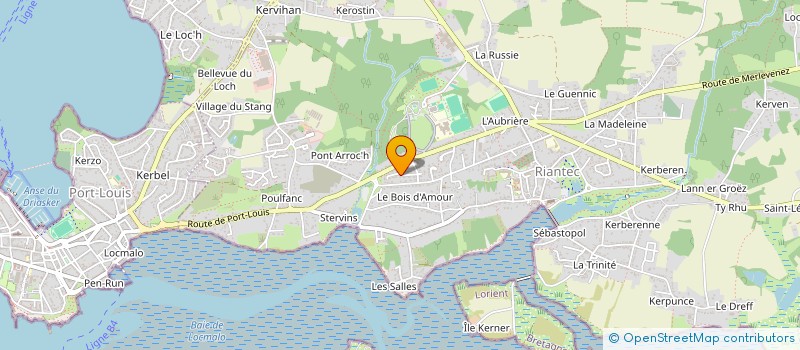 localisation de l'entreprise MADAME DELPHINE MORVANT  RIANTEC