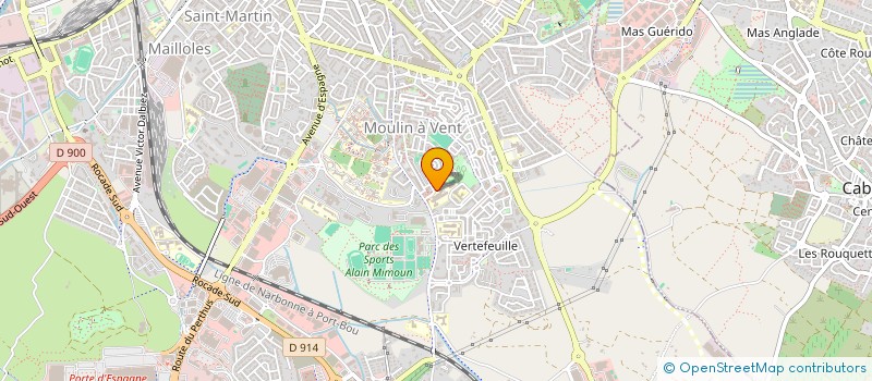 localisation de l'entreprise MADAME DELPHINE MOUTON  PERPIGNAN