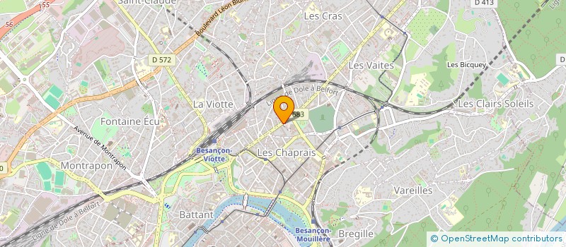 localisation de l'entreprise MADAME DELPHINE MULLER  BESANCON