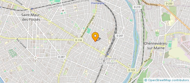 localisation de l'entreprise MADAME DELPHINE MULLER à SAINT-MAUR-DES-FOSSES