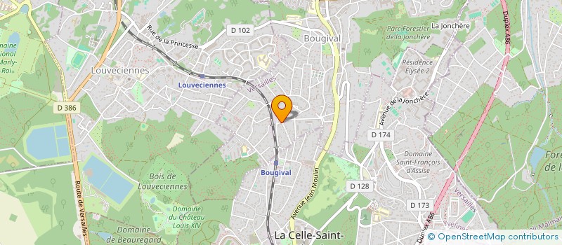 localisation de l'entreprise MADAME DELPHINE MUNCH  BOUGIVAL