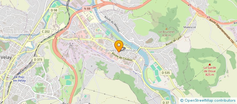 localisation de l'entreprise MADAME DELPHINE MURY  BRIVES-CHARENSAC