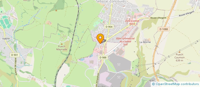 localisation de l'entreprise MADAME DELPHINE NADJI à SEBAZAC-CONCOURES