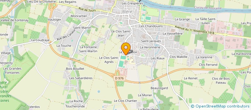 localisation de l'entreprise MADAME DELPHINE NARBONNE à BLERE