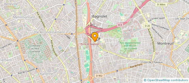 localisation de l'entreprise MADAME DELPHINE NGUEMA  BAGNOLET