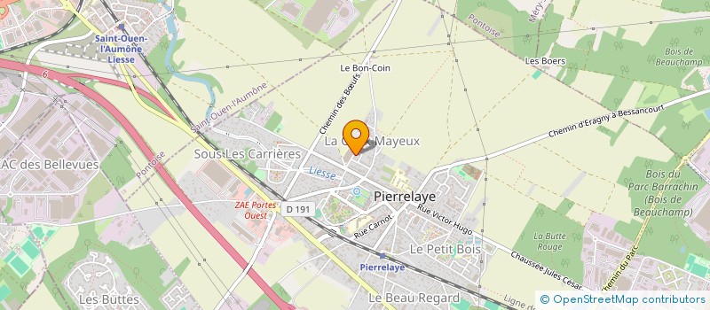 localisation de l'entreprise MADAME DELPHINE NICOL  PIERRELAYE