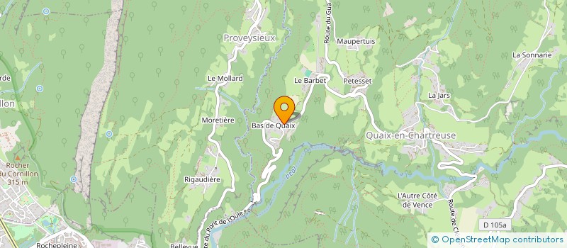 localisation de l'entreprise MADAME DELPHINE NICOLLE  QUAIX-EN-CHARTREUSE