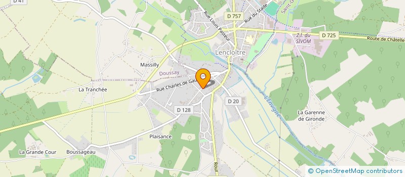 localisation de l'entreprise MADAME DELPHINE NICOLLEAU  LENCLOITRE