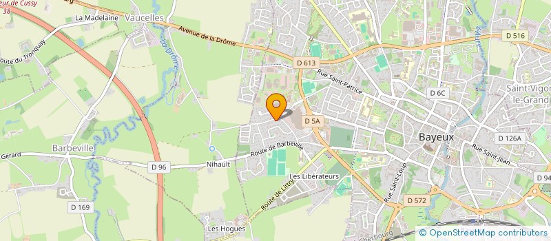 localisation de l'entreprise MADAME DELPHINE NOBLET  BAYEUX