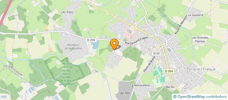 localisation de l'entreprise MADAME DELPHINE NOTREAMI  PARIGNE-L'EVEQUE