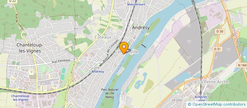 localisation de l'entreprise MADAME DELPHINE NOUGES  ANDRESY