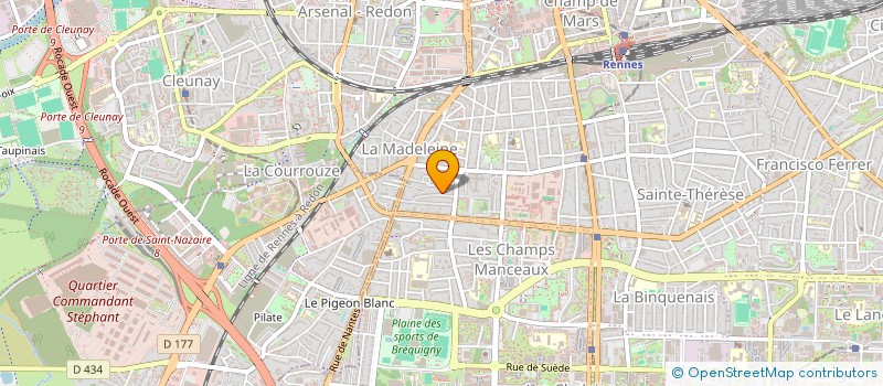 localisation de l'entreprise MADAME DELPHINE NUNGE à RENNES