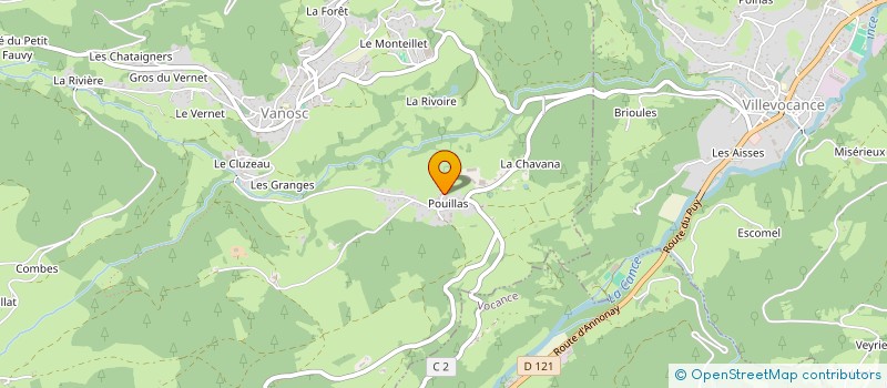 localisation de l'entreprise MADAME DELPHINE ORTIZ  VANOSC