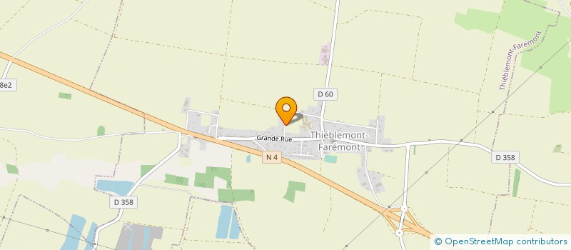 localisation de l'entreprise MADAME DELPHINE OUDOT  THIEBLEMONT-FAREMONT