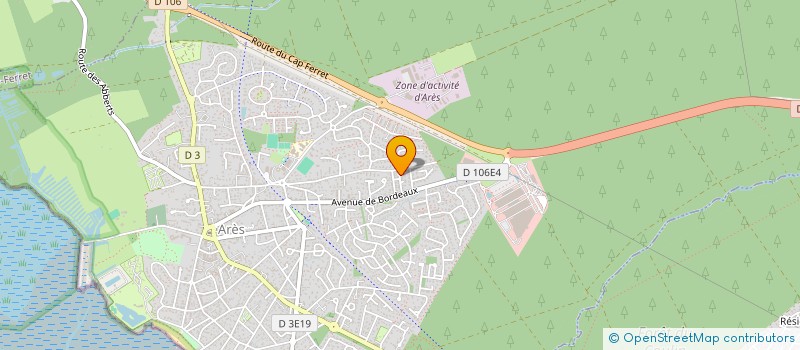 localisation de l'entreprise MADAME DELPHINE PAGNOUX  ARES