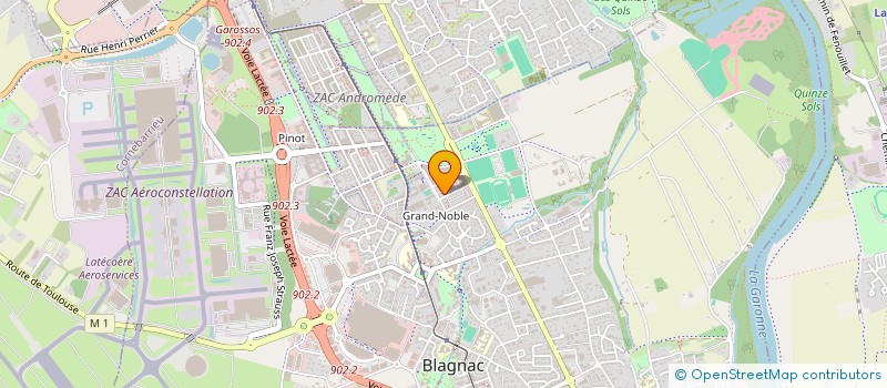 localisation de l'entreprise MADAME DELPHINE PAILLON  BLAGNAC