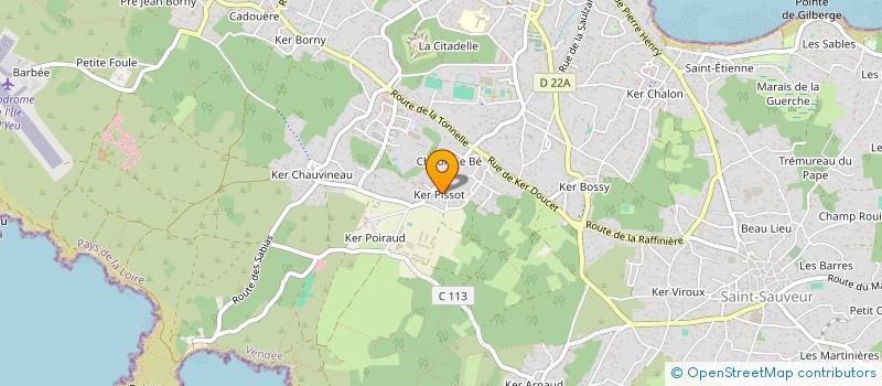 localisation de l'entreprise MADAME DELPHINE PANIAGUA à L'ILE-D'YEU