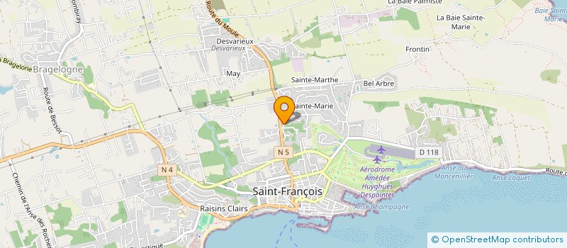 localisation de l'entreprise MADAME DELPHINE PAOLETTI à SAINT-FRANCOIS