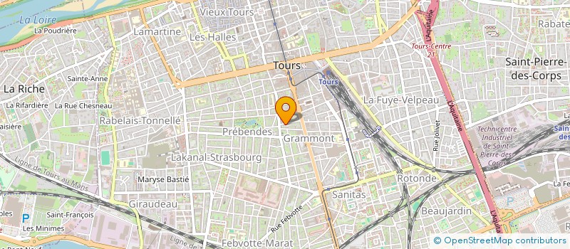 localisation de l'entreprise MADAME DELPHINE PAPILLAULT  TOURS