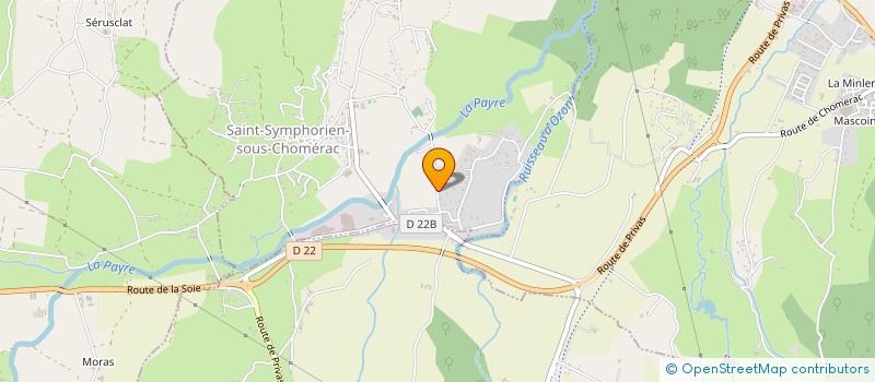 localisation de l'entreprise MADAME DELPHINE PAPIN  SAINT-SYMPHORIEN-SOUS-CHOMERAC