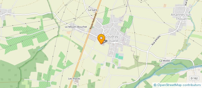 localisation de l'entreprise MADAME DELPHINE PASQUIER  LE COUDRAY-MACOUARD