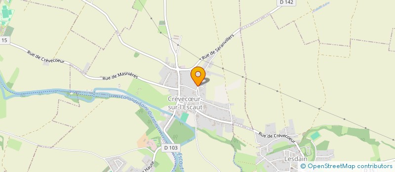 localisation de l'entreprise MADAME DELPHINE PATOUX  CREVECUR-SUR-L'ESCAUT