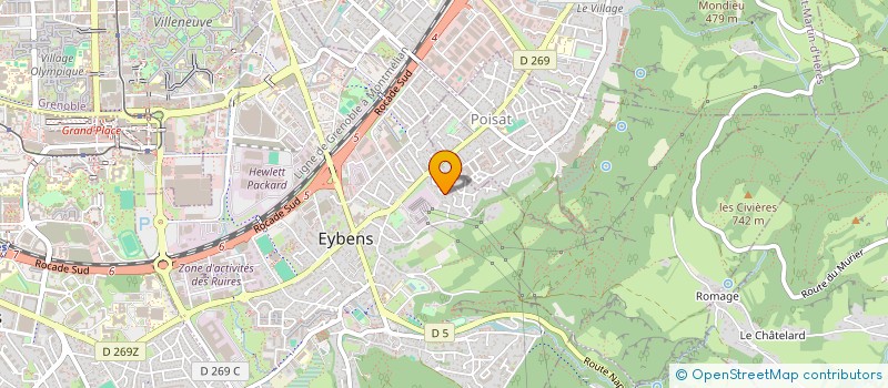 localisation de l'entreprise MADAME DELPHINE PAU à EYBENS