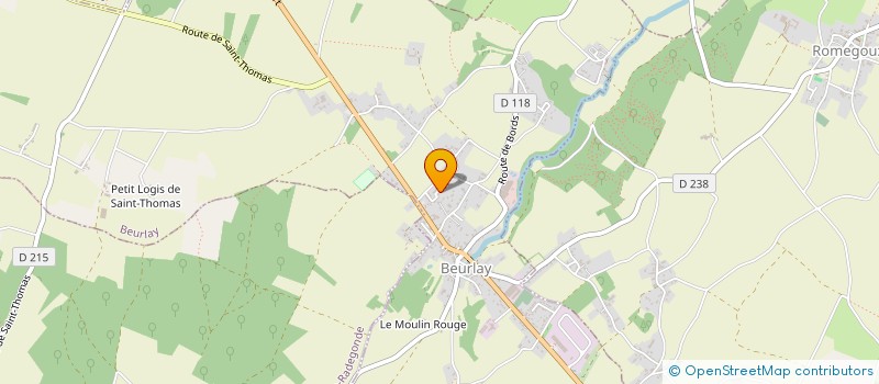 localisation de l'entreprise MADAME DELPHINE PELLETIER  BEURLAY