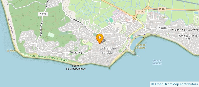 localisation de l'entreprise MADAME DELPHINE PENISSON à LA TRANCHE-SUR-MER