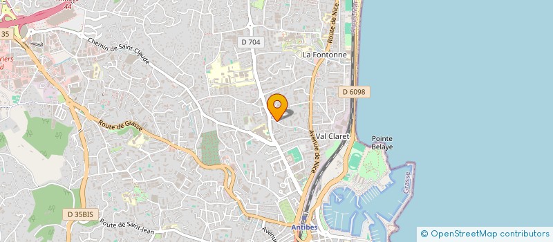 localisation de l'entreprise MADAME DELPHINE PEROUZE à ANTIBES