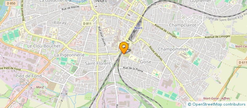 localisation de l'entreprise MADAME DELPHINE PERRAUD à NIORT