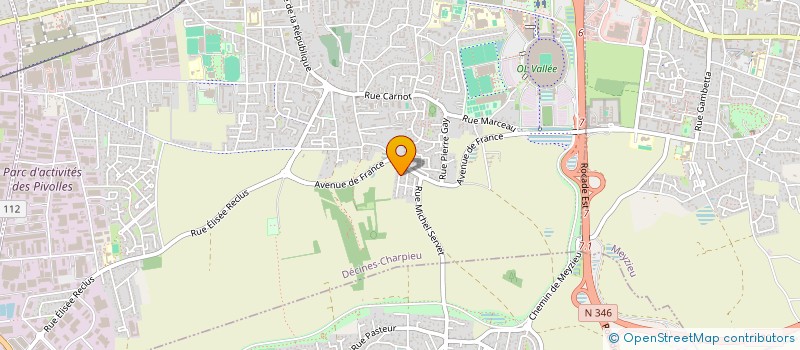 localisation de l'entreprise MADAME DELPHINE PERRIER  DECINES-CHARPIEU