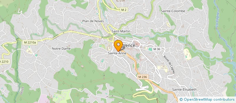 localisation de l'entreprise MADAME DELPHINE PERRIER à VENCE