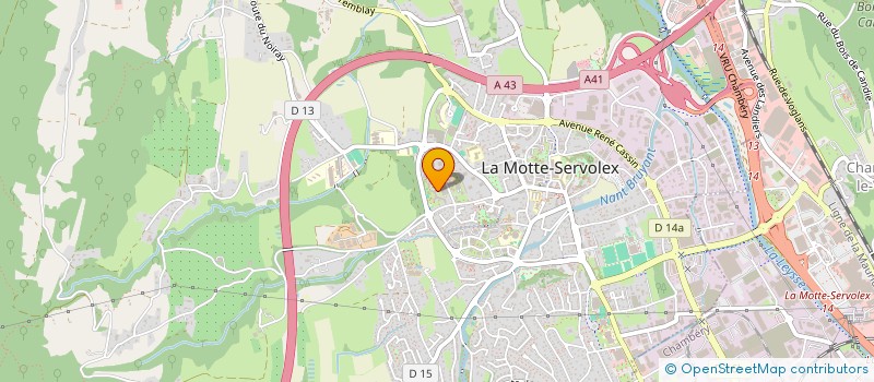 localisation de l'entreprise MADAME DELPHINE PERRIGOT  LA MOTTE-SERVOLEX