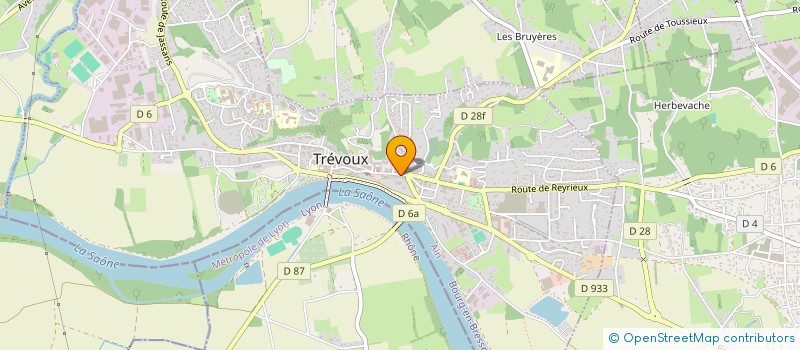 localisation de l'entreprise MADAME DELPHINE PERRILLAT BOTTONET  TREVOUX