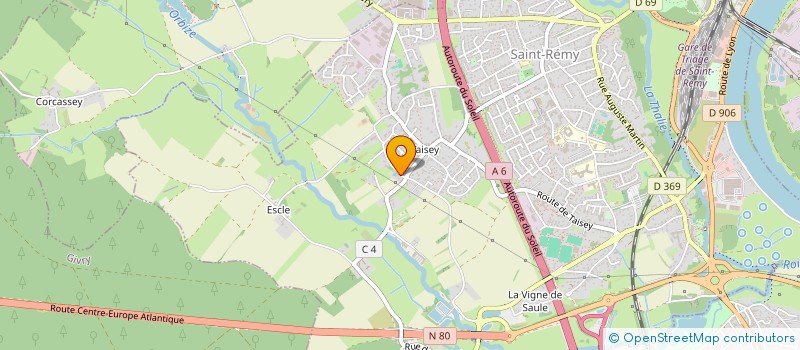 localisation de l'entreprise MADAME DELPHINE PERRIN  SAINT-REMY