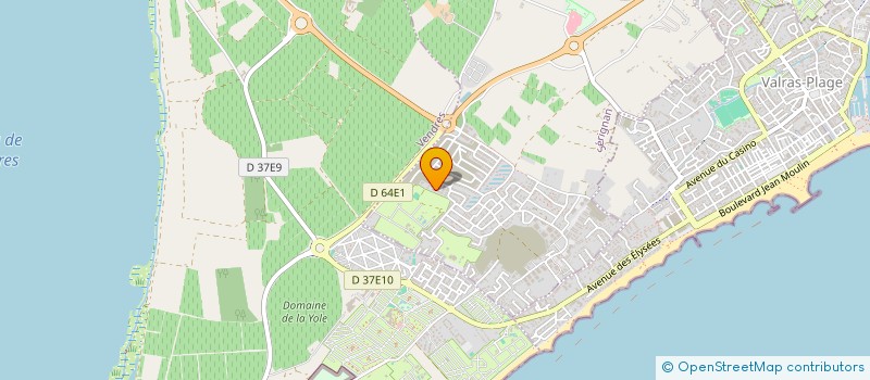 localisation de l'entreprise MADAME DELPHINE PETIT  SERIGNAN