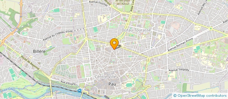 localisation de l'entreprise MADAME DELPHINE PETITCLERC à PAU