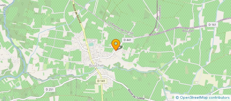 localisation de l'entreprise MADAME DELPHINE PEYROUSE  BOUCHET