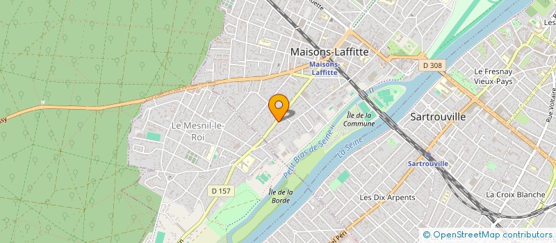localisation de l'entreprise MADAME DELPHINE PEYROUX  MAISONS-LAFFITTE