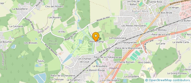 localisation de l'entreprise MADAME DELPHINE PICARD  BALLAN-MIRE