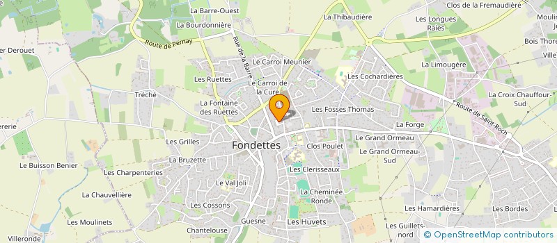 localisation de l'entreprise MADAME DELPHINE PILLETTE à FONDETTES