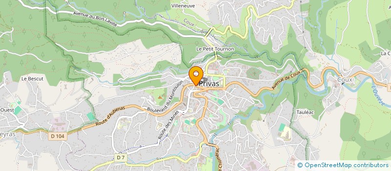 localisation de l'entreprise MADAME DELPHINE PINEDE  PRIVAS