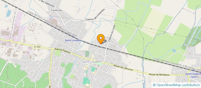 localisation de l'entreprise MADAME DELPHINE PINGAUD  SAINT LOUBES