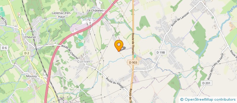 localisation de l'entreprise MADAME DELPHINE PIOUTAZ  CORNIER