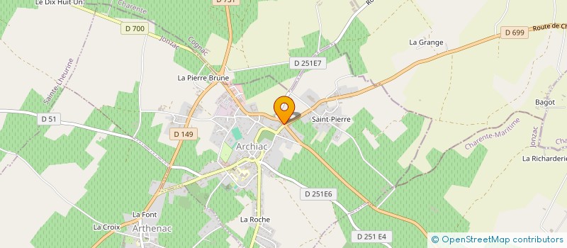 localisation de l'entreprise MADAME DELPHINE PLATON  ARCHIAC