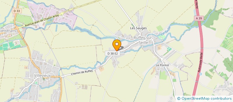 localisation de l'entreprise MADAME DELPHINE PLATRET  RUFFEY-SUR-SEILLE