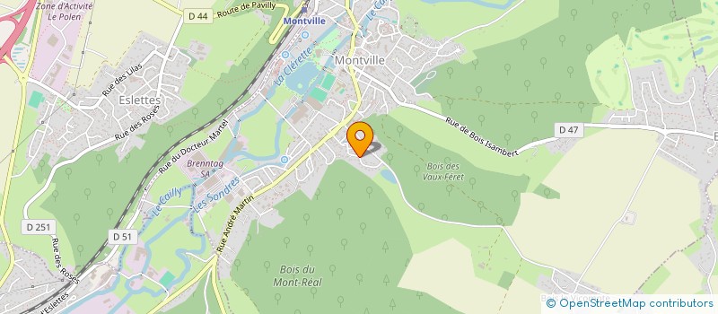 localisation de l'entreprise MADAME DELPHINE POCHON  MONTVILLE