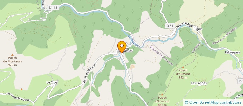 localisation de l'entreprise MADAME DELPHINE PONS  MOUNES-PROHENCOUX