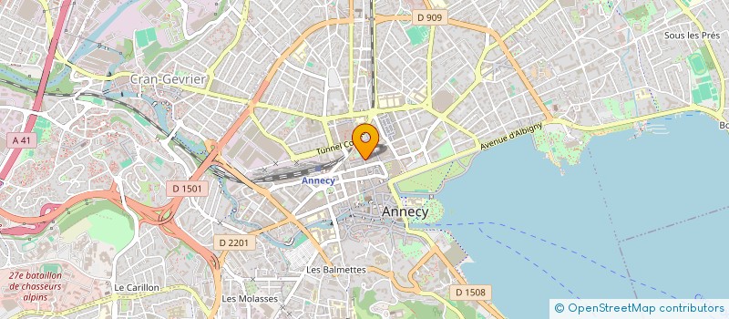 localisation de l'entreprise MADAME DELPHINE PORTIER à ANNECY